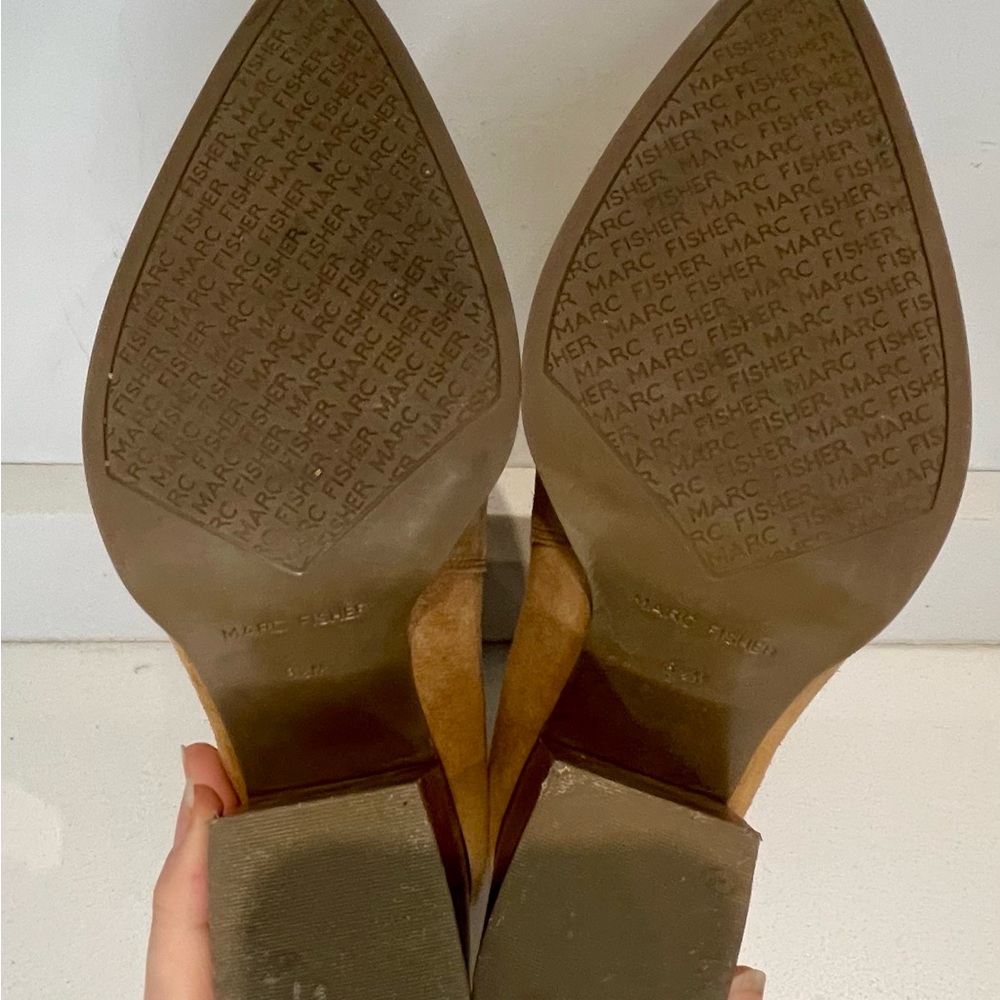 Marc Fisher LTD Alva Bootie Chestnut Brown Suede Size 8.5 - Picture 10 of 13